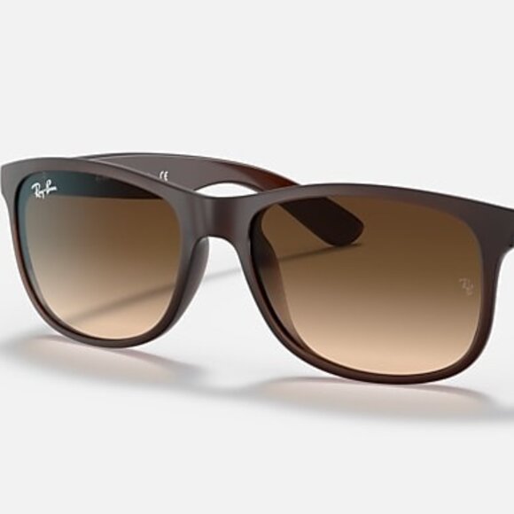 NEW RAY-BAN Andy – Matte Brown Frame, Brown Gradient Lenses (NWT) - Picture 1 of 2